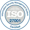 ISO 27001 <br> information security certificate